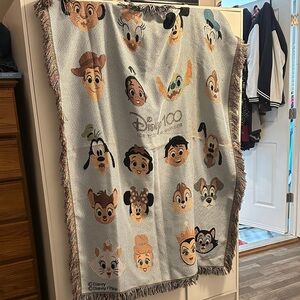 Disney 100th Anniversary Character Blanket - Multicolor